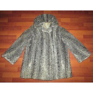 Vintage Silver Gray Persian Lamb Fur Coat